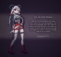 2d angry annoyed demon demon_girl edit goth goth_girl helltaker helltaker_(style) oc pussy ripped_clothes. ripped_clothing storyafterhell tagme visible_pussy wardrobe_malfunction