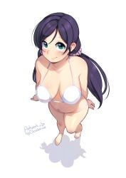 bra cloudxmoe feet love_live! love_live!_school_idol_project panties toes toujou_nozomi