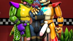 3boys 3d 3d_(artwork) 3males alligator alligatorid animatronic anthro anthro_focus anthro_male anthro_on_anthro anthro_only arm_grab balls bear belt big_ball big_bulge big_cock big_dom_small_sub big_penis big_testicles bigger_dom bigger_male black_nose blush blushing_profusely bodypaint boots bowtie bracelet bulge bulge_down_leg bulge_through_clothing cervid claws clothed_male clothing cock criax crocodile crocodilian crocodylid dangling_penis dangling_testicles deer detailed_background dick digital_media_(artwork) facepaint fangs finger_claws five_nights_at_freddy's five_nights_at_freddy's:_security_breach flaccid flaccid_cock flaccid_penis furry furry_male furry_only gay gay_domination gay_male glamrock_freddy_(fnaf) glans gloves goggles grabbing_arm grabbing_own_penis grabbing_penis group hand_around_neck hand_on_arm hand_on_neck holding holding_penis horns huge_balls huge_cock huge_testicles humanoid_genitalia humanoid_penis imminent_anal imminent_penetration imminent_sex jacket large_penis long_penis machine male male/male/male male_anthro male_dominated male_domination male_focus male_only male_sub males_only mammal mammal_humanoid mask masked masked_male mmm_threesome montgomery_gator_(fnaf) multiple_boys neck_grab nervous nervous_expression nervous_face nervous_male oc original_character penis penis_grab penis_out penis_size_difference posing presenting presenting_balls presenting_penis reptile reptile_humanoid robot scales scottgames semi-erect sharp_teeth short_hair shoulder_pads size_difference skinny smaller_male smaller_sub spiked_tail spikes spikes_(anatomy) steel_wool_studios suit testicles thick_penis thick_tail threesome tongue tongue_out two_doms_one_sub two_on_one ursid ursid_humanoid yaoi