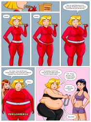 alex_(totally_spies) bbw belly_overhang big_belly big_breasts big_female chubby chubby_female clover_(totally_spies) embarrassed fat fat_ass fat_female fat_fetish fat_girl fat_rolls fat_shaming fat_woman fatty humiliated humiliation large_female lordstormcaller obese obese_female overweight overweight_female plump pork_chop thick_thighs totally_spies weight_gain what