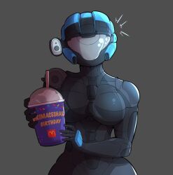 1girls breasts catherine-b320 female_spartan_(halo) grimace_shake halo_(series) halo_reach helmet hips holding_object kat-b320 large_breasts looking_at_viewer mcdonald's meme simple_background spartan_(halo) spartan_iii_(halo) spartandoodles wide_hips