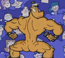 ass bara edit edited gay jorgen_von_strangle male male_only muscular screencap screenshot_edit tagme the_fairly_oddparents white_background yaoi