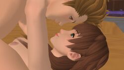 1boy 1boy1girl 1girls 3d 3d_(artwork) arms_around_neck arms_around_partner blonde_hair brown brown_eyes brown_hair couple disney female floor_sex green_eyes happy happy_sex hayner kingdom_hearts kingdom_hearts_iii looking_at_each_other looking_at_partner love male mating_press missionary missionary_position missionary_sex mmd olette on_the_floor penis_in_pussy romantic romantic_couple sex smile smiling square_enix teenage_boy teenage_girl teenager twilight_town vaginal_penetration vaginal_sex video_game video_games wholesome wholesome_sex