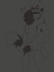 cartoon_network gay half-anthro lucazoro_(artist) male/male mordecai_(regular_show) regular_show rigby_(regular_show) rough_sketch standing_sex