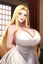 1girls ai_generated arms_behind_back bare_arms bare_shoulders big_breasts blonde_hair blue_eyes blush boruto:_naruto_next_generations busty cleavage clothed clothing curvaceous curvy curvy_body curvy_female curvy_figure dress fully_clothed fuzen_kazura gender_transformation genderswap_(mtf) huge_breasts large_breasts light-skinned_female light_skin lips lipstick long_hair looking_at_viewer makeup milf nai_diffusion naruko naruto naruto:_the_last naruto_(classic) naruto_(series) naruto_shippuden oppai pale-skinned_female pale_skin pose posing red_lips red_lipstick rule_63 shounen_jump sideboob solo solo_female solo_focus stable_diffusion standing sundress thick_thighs thighs uzumaki_naruto very_long_hair voluptuous wide_hips yellow_hair