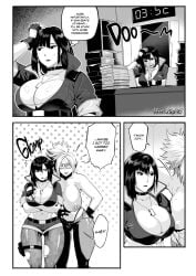 2girls a-block_(series) ass athletic athletic_female big_ass big_breasts bottom_heavy breasts bust busty chest chocobitpie cleavage comic comic_panel curvaceous curvy curvy_figure digital_drawing_(artwork) digital_media_(artwork) eyebrows eyelashes eyes female female_focus fit fit_female gid_sama hair hips hourglass_figure huge_ass huge_breasts human judy_blackburn large_ass large_breasts legs light-skinned_female light_skin lips mature mature_female multiple_girls original original_character panels ryopie samantha_chip slim slim_waist story thick thick_hips thick_legs thick_thighs thighs tinted_eyewear top_heavy top_heavy_breasts upper_body visor voluptuous voluptuous_female waifusplit waist wide_hips