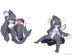 crossed_ore0 dead doodle doodle_world drawing female furry guest_(roblox) male maria_(minstlu) orca orca_girl roblox roblox_game robloxian sat_on sitting_on_person skadean_(doodle_world) tagme