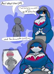 anthro artesjsc big_breasts breasts female kyogre pokemon tagme