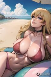 1girls ai_generated bikini blonde_hair curvy_body curvy_female curvy_figure huge_breasts long_hair looking_at_viewer obayen original original_character seductive_look stable_diffusion voluptuous voluptuous_female