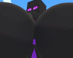 anus ass_focus close-up enderlady_(hbtheender) enderwoman facesitting facesitting_pov hbtheender mine-imator minecraft pov_facesitting purple_anus purple_eyes purple_pussy pussy worm's-eye_view