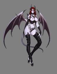 1futa areolae big_breasts breasts chaos_(warhammer) chaos_daemon clothed clothing corset flaccid futa_only futanari highres horn humanoid humanoid_penis leash leash_and_collar long_hair medium_breasts mostly_nude nipples penis purple_skin red_eyes red_hair slaanesh slaanesh_mark small_penis solo solo_futa spikes stockings tail tarakanovich thighhighs warhammer_(franchise) warhammer_40k white_skin wings