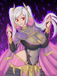 1girls alternate_costume bodystocking brand_of_the_defile breasts cap._red_nahu cleavage eyes_of_grima female female_only fire_emblem fire_emblem_awakening fire_emblem_heroes grima_(fire_emblem) large_breasts nahusmash nintendo official_alternate_costume robin_(fire_emblem) robin_(fire_emblem)_(female) solo