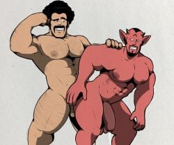 2boys abs anal anal_penetration anal_sex balls bara bara_tiddies bara_tits baraboy bicep_curl biceps big_mustache big_pecs black_hair body_hair busty chest_hair clenched_teeth cum cum_drip cum_dripping cum_leaking cumdrip curly_hair dabura demon demon_horns devil devil_horns dilf dragon_ball dragon_ball_super dragon_ball_villains dragon_ball_z facial_hair flaccid_penis flexing_arm flexing_bicep foreskin gay gay_anal gay_male gay_sex goatee hairy hairy_arms hairy_chest hairy_legs hairy_male hairy_thighs hand_on_another's_shoulder hand_on_shoulder human_on_humanoid male male/male male_chest male_focus male_nipples male_only male_penetrated male_penetrating male_penetrating_male manboobs mature mature_male moobs moustache mr._satan muscles muscular muscular_male mustache naked nipples nude nude_male one_arm_up pecs pectorals penis pointy_ears red_body red_nipples red_skin six_pack standing standing_sex teeth teeth_clenched teeth_showing thick_penis thick_thighs