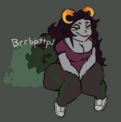 aradia_megido fart fart_cloud fart_fetish farting homestuck