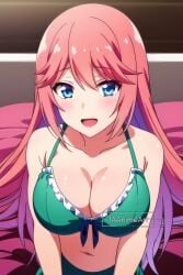 ai_generated blue_eyes classroom_of_the_elite pink_hair sakura_airi youkoso_jitsuryoku_shijou_shugi_no_kyoushitsu_e