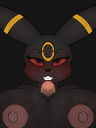 absurd_res anthro big_breasts black_body blush breasts digital_media_(artwork) duo eeveelution erection female galaxyhusky generation_2_pokemon genitals hi_res human interspecies male male/female mammal nintendo nipples nude penis pokémon_(species) pokemon pokemon_(species) simple_background smile umbreon