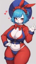 ai_generated anthro awokose big_breasts big_hips big_thighs clown clown_girl clown_makeup funny furry furry_breasts furry_female huge_breasts huge_hips huge_thighs stable_diffusion thick thick_thighs voluptuous