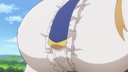 animated beast bestiality breast_squish breasts butt_squish canine enome futoku_no_guild panties screencap tagme