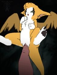 animated anthro dust:_an_elysian_tail female fidget fur green_eyes lovelover male nimbat open_mouth orange_fur paws penetration penis pussy sex size_difference straight tongue vaginal_penetration video_games wings