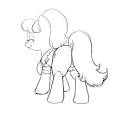 2013 animated anus ass drawn equine female freckles friendship_is_magic hair horse looking_at_viewer looking_back ms._peachbottom_(mlp) my_little_pony pony presenting presenting_hindquarters pussy siansaar smile solo standing