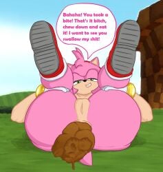 abhorrent amy_rose anus ass ass_focus bare_ass big_buttocks boots bubble_butt completely_nude completely_nude_female curvy curvy_ass curvy_females curvy_hips cute_ass cute_face defecating dirty dirty_anus dirty_ass exposed_ass eyelashes female first_person_view flirting flirty hairband hedgehog hips huge_ass large_ass legs long_eyelashes looking_at_viewer lordcuckness mammal medium_hair naughty_face nude nude_female pink_fur pink_hair pov red_boots red_hairband scat seducing seduction seductive seductive_body seductive_eyes seductive_look seductive_pose seductive_smile sega shit shitting smell smile sonic_(series) sonic_the_hedgehog_(series) stinky stinky_anus stinky_ass teenage teenage_girl teenager thick_ass wide_hips