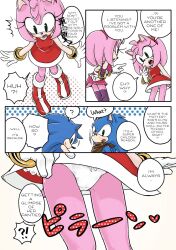 amy_rose blue_fur blue_hair boots bracelet brown_scarf dress eyelashes furry green_eyes groin hairband hedgehog knees legs long_eyelashes mammal panties panty_focus pink_fur pink_hair purple_socks purple_thighhighs red_boots red_dress red_hairband red_sneakers scarf seductive_body sega skirt small_breasts sneakers socks sonic_(series) sonic_boom sonic_the_hedgehog sonic_the_hedgehog_(series) sweat tail teenage teenage_boy teenage_girl teenager thighhighs underwear vagina_visible_through_clothing white_panties white_socks white_underwear