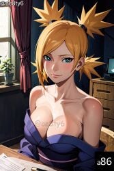 1girls ae8ty6 ai_generated bare_chest bare_shoulders big_breasts blush blushing_at_viewer boruto:_naruto_next_generations busty cleavage female female_only huge_breasts kimono kimono_down light-skinned_female light_skin long_hair mature mature_female milf nai_diffusion naruto naruto_(series) no_bra no_underwear oppai presenting presenting_breasts shiny shiny_hair shiny_skin smile smiling smiling_at_viewer solo stable_diffusion teasing teasing_viewer temari upper_body voluptuous yellow_hair yukata