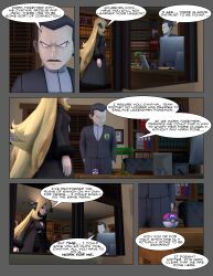 3d blonde_hair comic cynthia_(pokemon) giovanni_(pokemon) pokemon sladernader team_rocket