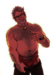 artist_request bara bulge chest_hair clothing disney flaccid gold_chain gravity_falls grunkle_stan licking_lips lingerie male male_only manboobs moobs old_man panties pants_down solo solo_male stanley_pines tagme thick_thighs underwear undressing