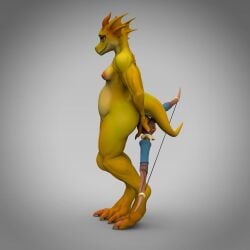 1girls 3d animated anthro bambookat female female_only furry kobold mp4 no_sound solo tagme turntable_(animation) video