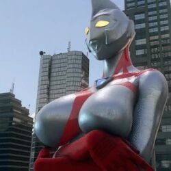 3d animated astro_mady bouncing_breasts building giantess grabbing_own_breast large_breasts no_sound tagme tete ultraman_(franchise) video