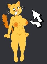 1girls 2d 4_fingers animal_ears animal_humanoid anthro anthrofied areola areolae background balls ballsack belly_button big_breasts blush blush_lines blushed boobs breasts cat_emoji cock completely_naked completely_naked_female completely_nude completely_nude_female cum cum_on_penis cursor dick digital_art digital_media discord ears emoji emoji_(race) felid felid_humanoid feline feline_ears feline_humanoid feline_tail female flush flushed fur furry furry_female grey_background humanoid mouse_pointer naked naked_female nipples no_outlines nudity penis pink_nose pussy semen_on_penis shock shocked shocked_expression shocked_eyes shocked_female simple_background standing tagme tail tits vagina yellow_body yellow_ears yellow_fur yellow_tail