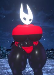 3d big_breasts breasts fagottini31 hollow_knight hornet_(hollow_knight) thick_thighs wide_hips