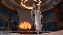 1girls 3d 3d_(artwork) bbw big_ass busty curvaceous curvy curvy_figure dc dc_comics dialogue diana_prince dress fat_ass female female_only hair_bun high_heels hips injustice_2 legs light-skinned_female light_skin lips olive_skin pervertmuffinmajima rear_view solo text thick_ass thick_hips thick_legs thick_thighs thighs venus_body voluptuous voluptuous_female wayne_tower wide_hips wide_thighs wonder_woman wonder_woman_(series)