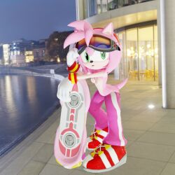 3d amy_rose hoverboard nude pink_rose_(hoverboard) sonic_(series) sonic_riders