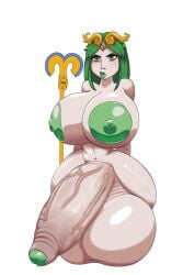 1futa alternate_breast_size areolae balls big_balls big_breasts big_penis breasts breasts_bigger_than_head foreskin futa_only futanari gigantic_breasts green_hair green_lipstick green_nipples green_penis huge_breasts human hyper hyper_balls hyper_penis kid_icarus kid_icarus_uprising light_skin nintendo nipples nude oversized_balls palutena partially_retracted_foreskin penis solo thick_thighs uncut wide_hips zeltanari