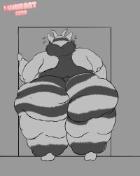 4:5 absurd_res antelope anthro ass bongo_(antelope) bovid bovine cellulite cinnamon_(wackywalrus270) fat fat_ass female hi_res lumieart mammal morbidly_obese morbidly_obese_anthro morbidly_obese_female neck_tuft obese obese_anthro obese_female overweight overweight_anthro overweight_female solo spiral-horned_antelope tuft