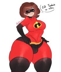 1futa asshushie balls big_ass big_breasts big_butt big_penis bodysuit bottom_heavy breasts brown_hair bulge bulge_through_clothing clothed clothing dialogue elastigirl eyemask facemask fully_clothed futa_only futanari hand_on_hip helen_parr huge_ass huge_butt huge_hips huge_thighs human large_ass large_breasts large_butt latex leotard light-skinned_futanari light_skin luvanely mask masked masked_female penis penis_under_clothes sassy short_hair smile smiling smiling_at_viewer smug solo spandex spanish_text standing superhero superhero_costume superheroine text the_incredibles the_incredibles_2 thick_ass thick_hips thick_legs thick_thighs thighs translated wide_hips wide_thighs