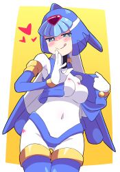 bodysuit breasts buzzlyears fairy_leviathan helmet highleg_panties mega_man mega_man_zero thighhighs