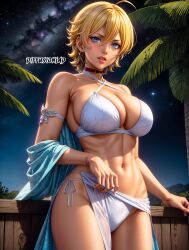 1girls ai_generated blonde_hair curvaceous curvy_body curvy_female diffusionlad female female_focus female_only huge_breasts seductive_look stable_diffusion voluptuous voluptuous_female