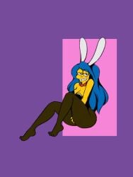 bunny_girl bunny_suit dracojeff marge_simpson the_simpsons yellow_body