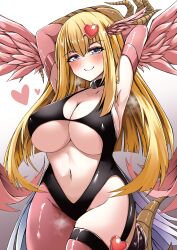 1girls duel_monster harpie_girl harpie_lady harpy large_breasts monster_girl yu-gi-oh!