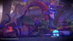 3d 3d_animation anal animated anthro anthro_on_anthro drogoz_(paladins) gay male male/male male_only no_humans no_sound paladins pip_(paladins) sex tagme twitchyanimation video yaoi