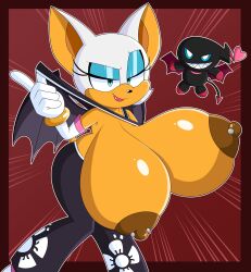 alternate_breast_size anthro areolae bat big_breasts blakeynsfw breasts breasts_bigger_than_head brown_nipples dark_chao elbow_gloves female furry gloves huge_breasts makeup nipple_piercing nipples piercing rouge_the_bat sega smile sonic_(series) sonic_the_hedgehog_(series) tagme unaligned_breasts