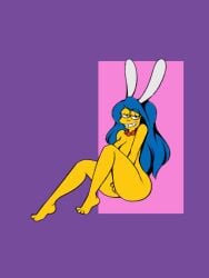 bunny_girl bunny_suit dracojeff marge_simpson the_simpsons yellow_body