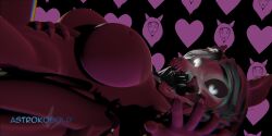 <3_eyes 3d absurd_res anthro astrokobold blender_(software) desperation female heart hi_res mal0 malo nipples scp-1471 scp_foundation solo tongue tongue_out