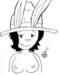 anthro breasts elinor_wonders_why female female_only hat milf park_ranger rabbit ranger_hat ranger_rabbit reddragonkan traditional_media_(artwork)