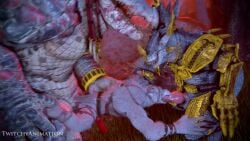 3boys 3d 3d_animation anal animal_genitalia animated anthro anthro_on_anthro gay gay_sex kroq_gar lizardman_(warhammer_fantasy) no_humans no_sound oral penis sex spitroast tagme twitchyanimation video warhammer_(franchise) warhammer_fantasy