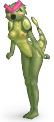 ^_^ alpha_channel anthro blush breasts caterpie caterpillar closed_eyes cute cute_fang drawn feet female female_only humbird0 larva leaning_forward lowres nipples no_humans open_mouth pokémon_(species) pokemon pussy smile tail transparent_background