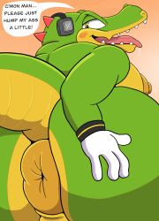 vector the crocodile from sega by alonelyopossum